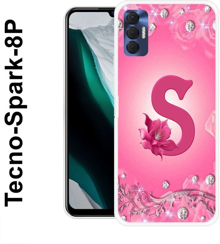redfly Back Cover for Tecno Spark 8P  (Pink, Silicon)