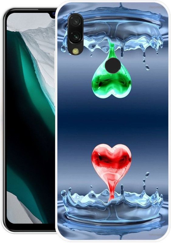 Krtagy Back Cover for Redmi 7  (Blue, Red, Dual Protection, Silicon, Pack of: 1)