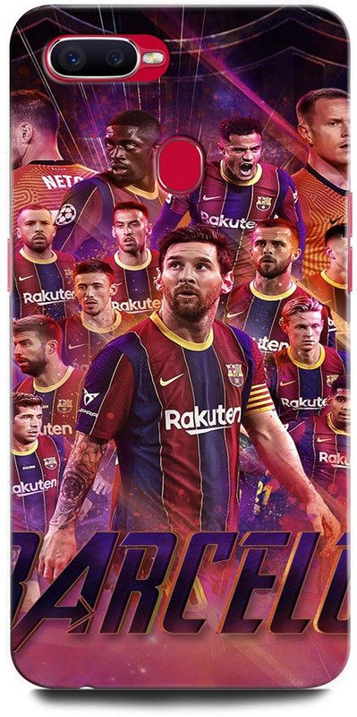 INTELLIZE Back Cover for OPPO F9 CPH1881 BARCELONA FCB, BARCELONA LOGO, FOOTBALL, FCB,MESSI  (Multicolor, Hard Case, Pack of: 1)