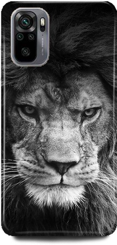 Ignite Back Cover for REDMI Note 10, LION THE KING OF JUNGAL LION FACE ANGRY LION  (Multicolor, Hard Case, Pack of: 1)