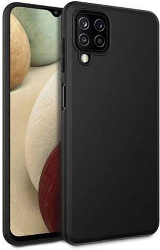 Stunny Back Cover for Samsung A12  (Black, Grip Case, Pack of: 1)