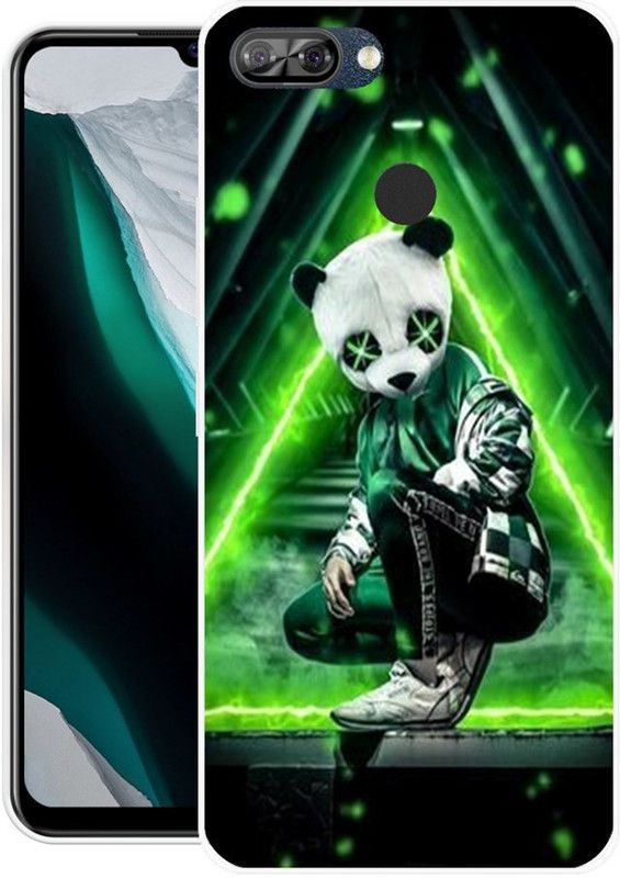 Looy Back Cover for Itel A46  (Green, Flexible, Silicon, Pack of: 1)