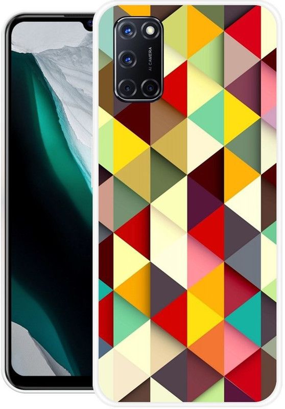 Krtagy Back Cover for Oppo A52  (Multicolor, Dual Protection, Silicon, Pack of: 1)