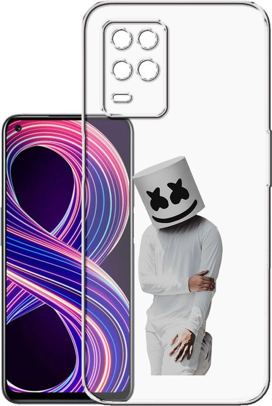 HANIRY Back Cover for Realme 8 / RMX3085 mobile cover | MARSHMELLOW | Design | PNG_10  (Multicolor, Flexible, Silicon, Pack of: 1)