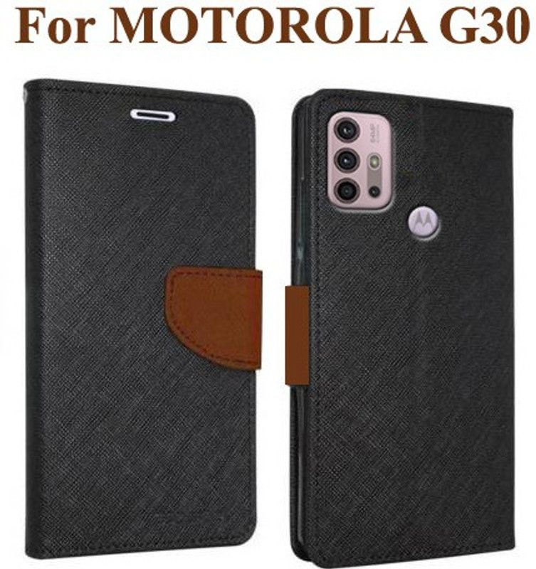 Krumholz Flip Cover for MOTOROLA G10 Power, MOTOROLA G30  (Brown, Dual Protection, Pack of: 1)