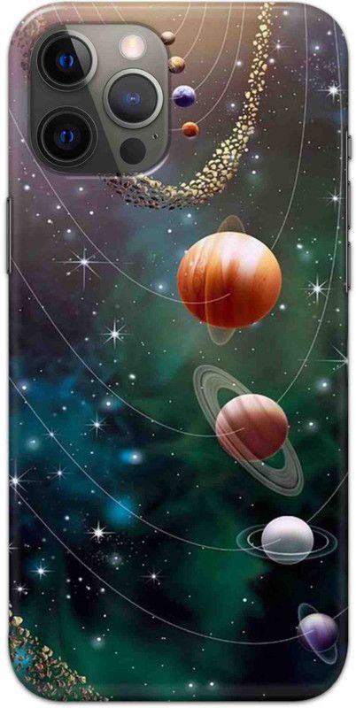 NDCOM Back Cover for iPhone 12 Pro Max Solar System Printed  (Multicolor, Hard Case, Pack of: 1)