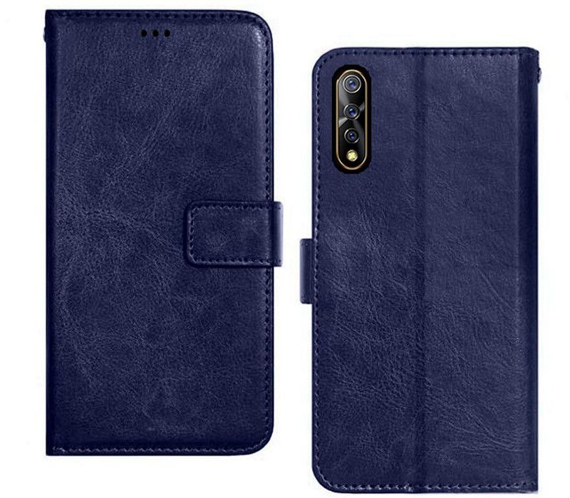 Accurazo Flip Cover for Vivo S1  (Blue, Dual Protection, Pack of: 1)