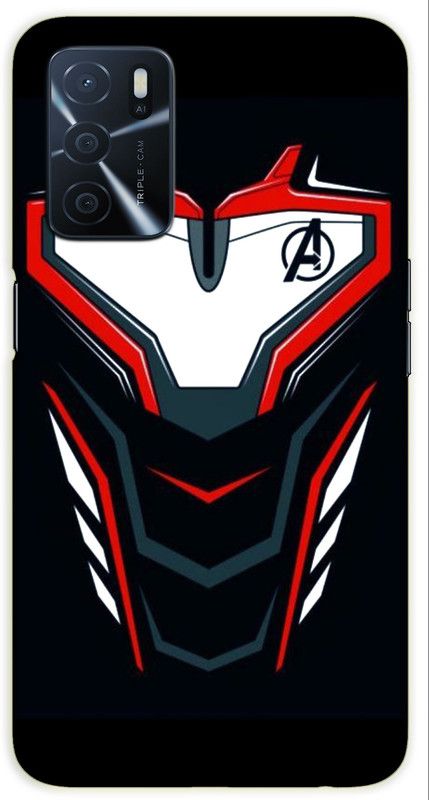 iprinto Back Cover for Oppo A53s 5G, Oppo A16 avengers Back Cover  (Black, Hard Case, Pack of: 1)