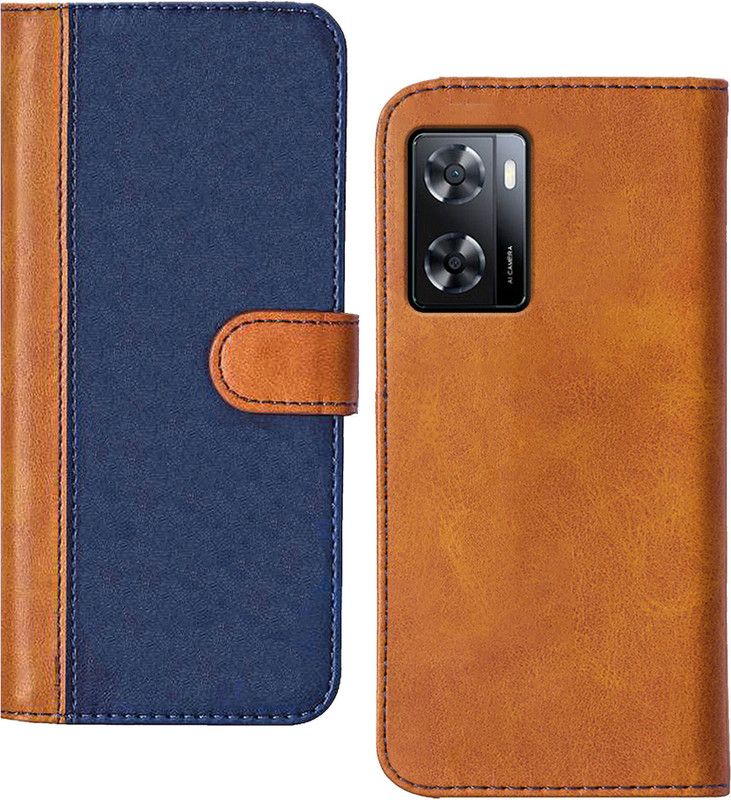 Flipkart SmartBuy Back Cover for Oppo A57  (Blue, Brown, Dual Protection, Pack of: 1)