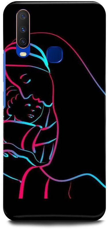 JUGGA Back Cover for Vivo Y15, 1901, MOM, MAA, LOVE, MOTHER, AAI  (Black, Hard Case, Pack of: 1)
