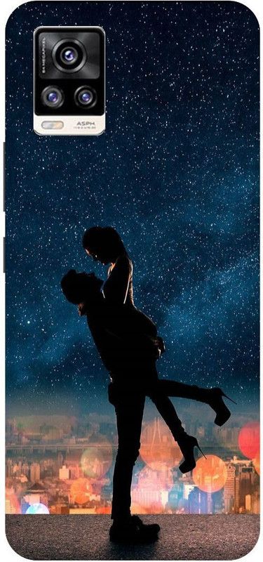 Zaplab Back Cover for Vivo V20,Vivo V2025, Couple Printed Back Paver  (Multicolor, Hard Case, Pack of: 1)