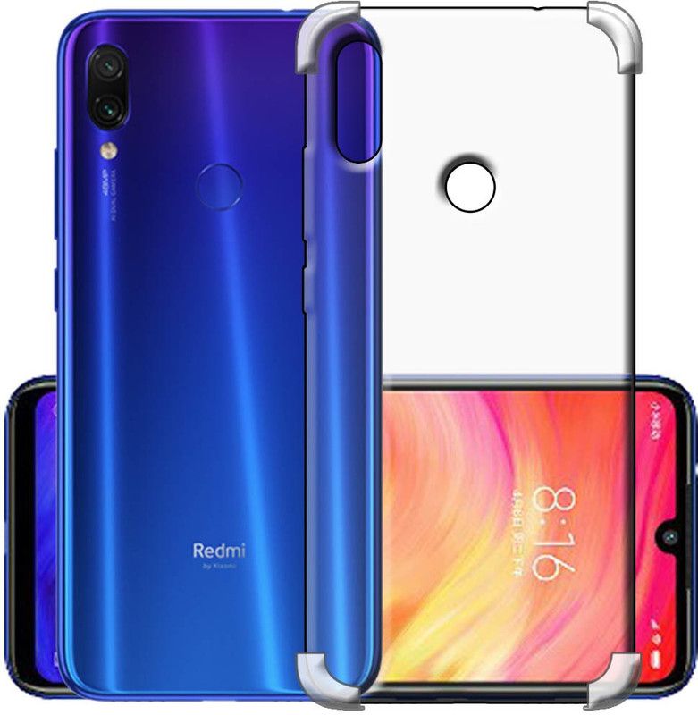 ONLITE Back Cover for Mi Redmi Note 7, Mi Redmi Note 7 Pro, Mi Redmi Note 7S  (Transparent, Shock Proof, Silicon, Pack of: 1)