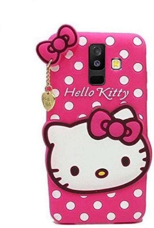 COVERBLACK Back Cover for Kitty Samsung On8 - SM-J810 -2018  (Pink, Waterproof, Silicon, Pack of: 1)