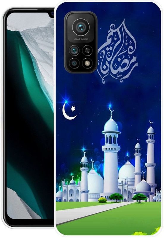 PINKZAP Back Cover for Mi 10T Pro  (Blue, Green, Grip Case, Silicon, Pack of: 1)