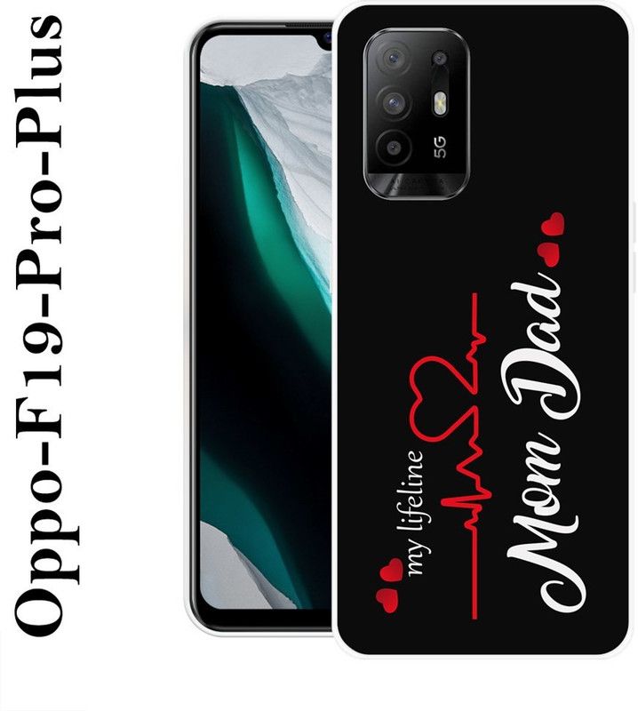 KUDI Back Cover for Oppo F19 Pro Plus  (Black, White, Silicon)