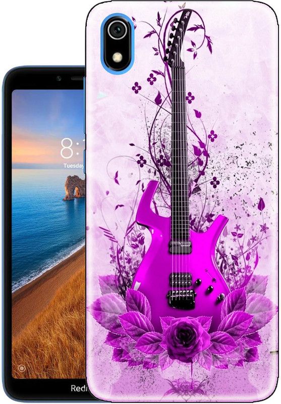 Snazzy Back Cover for Mi Redmi 7A  (Purple, Shock Proof, Silicon, Pack of: 1)