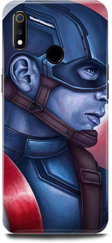 MP ARIES MOBILE COVER Back Cover for realme 3i, RMX1827, Captain America Shield Avenger Marvel Shield Comic avengers end game  (Multicolor, Hard Case, Pack of: 1)
