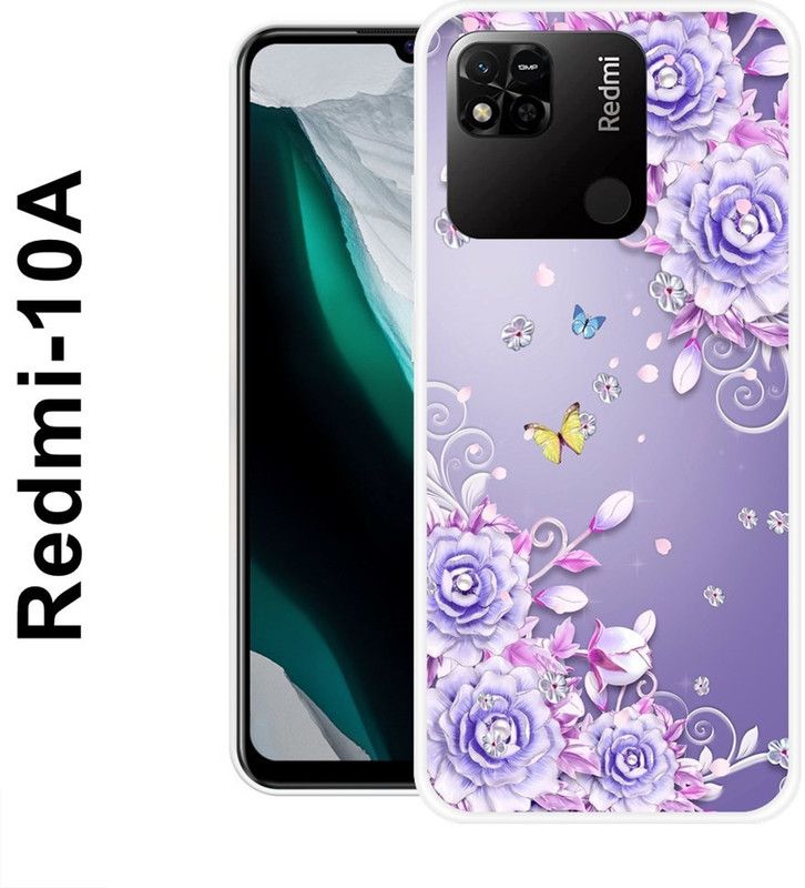 SUPERCASE Back Cover for Redmi 10A  (Purple, Grip Case, Silicon)