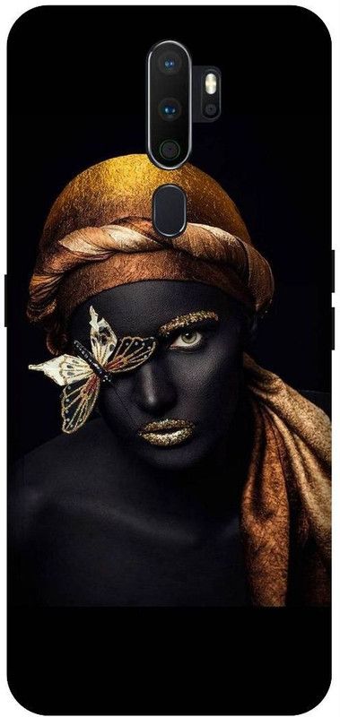 SSMORYA Back Cover for OPPO A5 2020 (Black Girl) Printed Back Cover  (Multicolor, Waterproof, Pack of: 1)