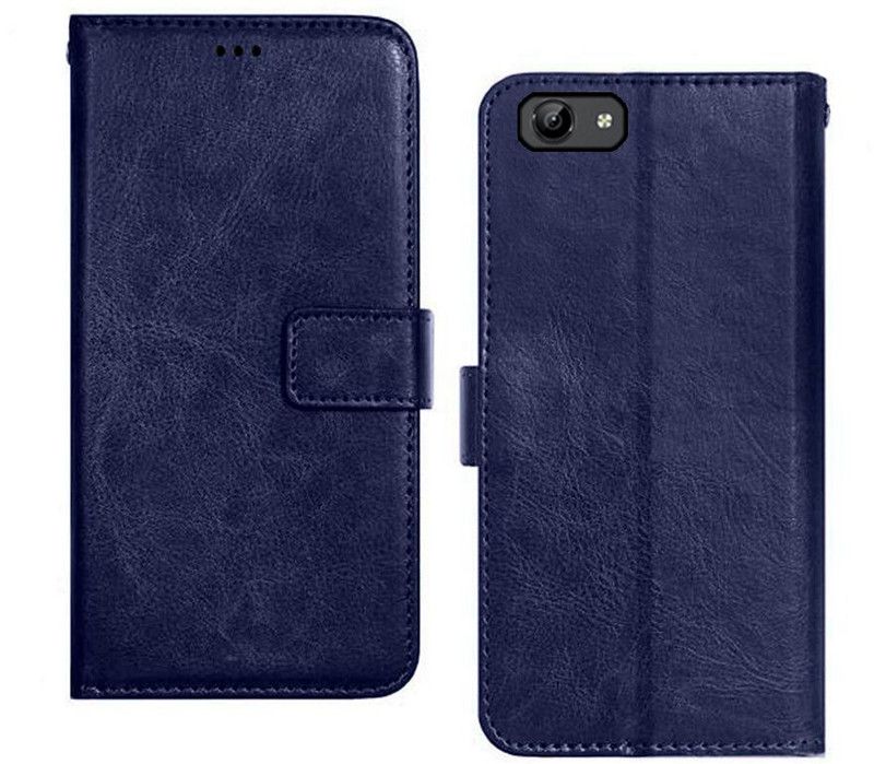 Accurazo Flip Cover for Vivo Y71i  (Blue, Dual Protection, Pack of: 1)