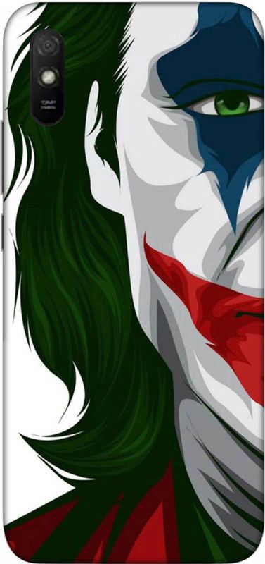 NDCOM Back Cover for REDMI 9i Joker Half Face Printed  (Multicolor, Hard Case, Pack of: 1)