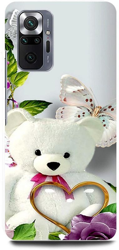 FRONK Back Cover for REDMI Note 10 Pro Max, TEDDY, BEER, CARTOON, DOLL, LOVE  (White, Hard Case, Pack of: 1)