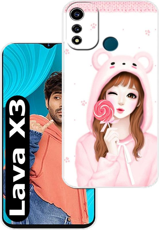 Goldista Back Cover for Lava X3  (Multicolor, Flexible, Silicon, Pack of: 1)