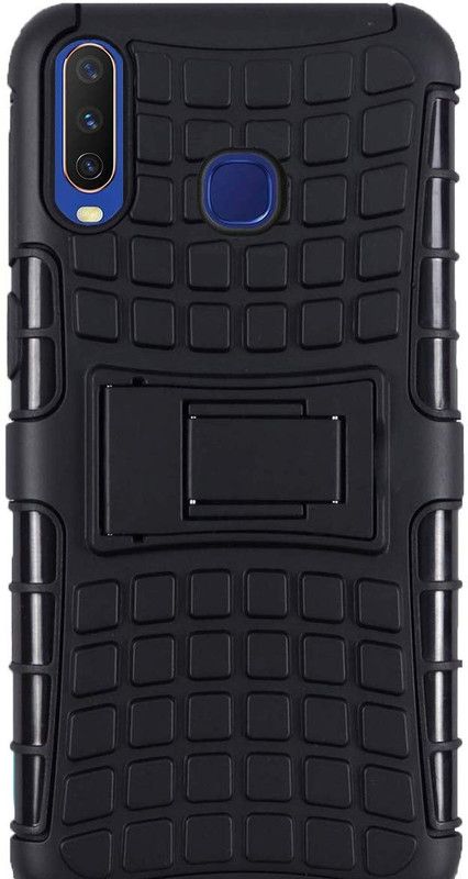 Casehub Back Cover for Vivo U20  (Black, Shock Proof, Pack of: 1)