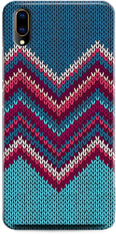 INDICRAFT Back Cover for Vivo V11 Pro, 1804 BLUE WALL, TEXTURE, ABSTRACT ART, COLORFUL, WOODEN  (Multicolor, Hard Case, Pack of: 1)