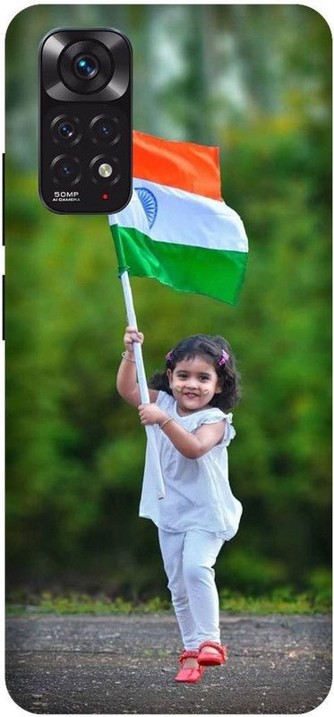 SAVETREE Back Cover for Mi Redmi Note 11, India, Girl  (Multicolor, 3D Case, Pack of: 1)