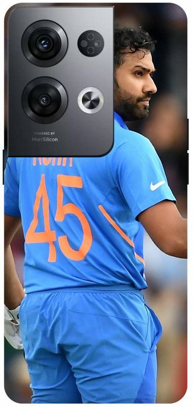 DIKRO Back Cover for OPPO Reno8 Pro 5G, ROHIT, SHARMA, INDIAN, PLAYER, MUMBAI, INDIANS  (Blue, Hard Case, Pack of: 1)
