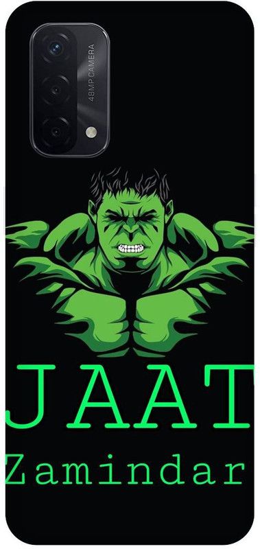 THE NARAYANA COLLECTIONS Back Cover for OPPO A74- CPH2219-CHOUDHARY,JATT,JAAT,BOY,HULK,JAMIDAR  (Multicolor, Hard Case, Pack of: 1)