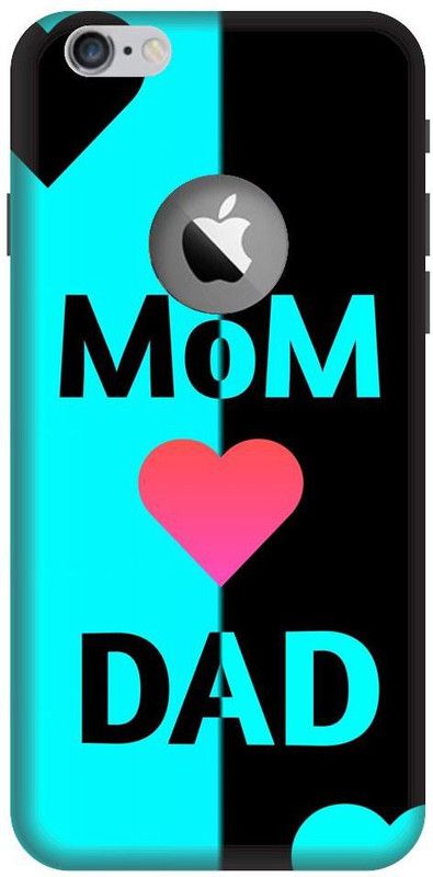 BYXIS Back Cover for iphone 7 cut Mom Dad, I love mom dad, I love mom dad, love, Parents  (Multicolor, Shock Proof, Pack of: 1)
