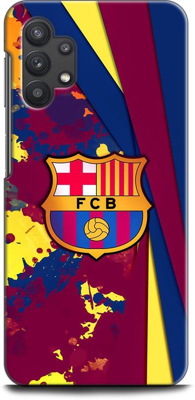 INDICRAFT Back Cover for SAMSUNG Galaxy M32 5G BARCELONA, LOGO, BARCELONA EMBLEM, FOOTBALL, FCB, SPORTS  (Multicolor, Shock Proof, Pack of: 1)
