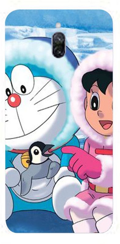 Golden Mask Back Cover for Redmi 8A Dual Doraemon With Penguin  (Multicolor, Waterproof, Silicon, Pack of: 1)