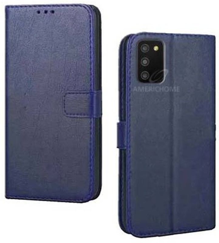 AmericHome Back Cover for Samsung Galaxy A03s  (Blue, Shock Proof, Pack of: 1)