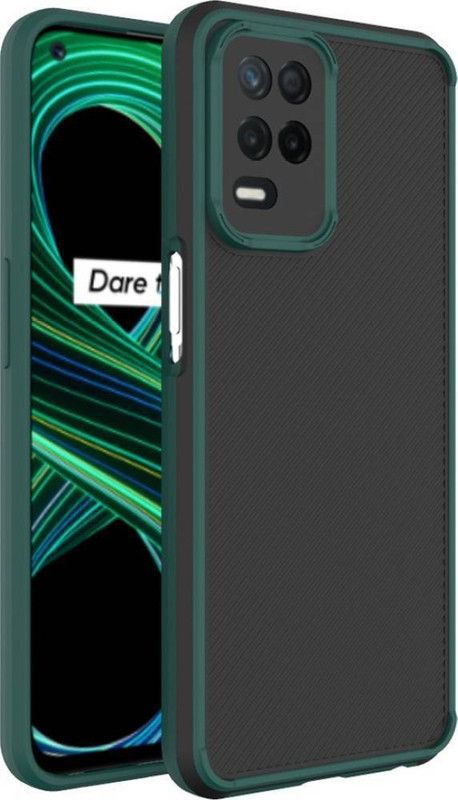 AOnes Back Cover for Realme 8 5G  (Green, Cases with Holder, Pack of: 1)