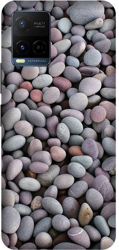 BYXIS Back Cover for Vivo Y21 stones, water, colourfull stones, natural  (Multicolor, Shock Proof, Pack of: 1)