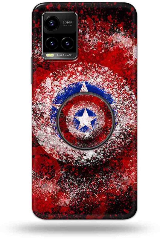 NDCOM Back Cover for Vivo Y33s  (Multicolor, Cases with Holder, Pack of: 2)