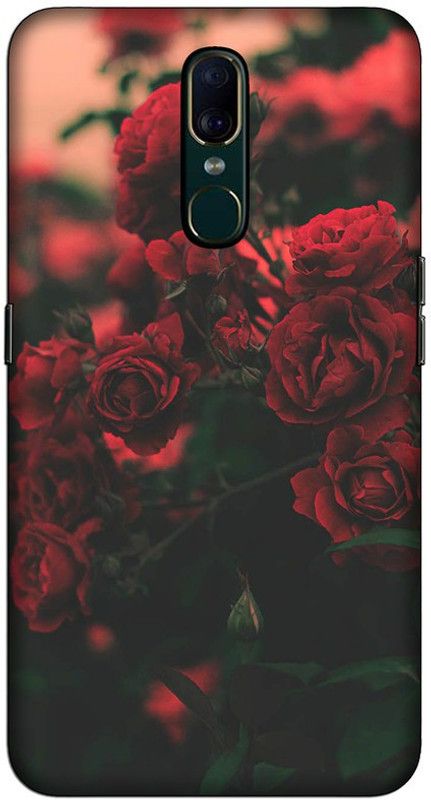 CROKIAN Back Cover for Oppo F11 Flower red Back Cover  (Multicolor, Hard Case, Pack of: 1)