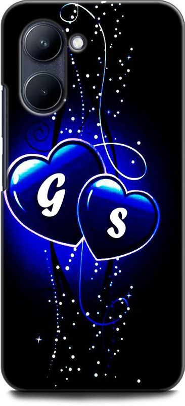 WallCraft Back Cover for Realme C33, RMX3624 G S, G LOVES S, NAME, ALPHABET, GS LOVE, HART, BLUE  (Multicolor, Dual Protection, Pack of: 1)