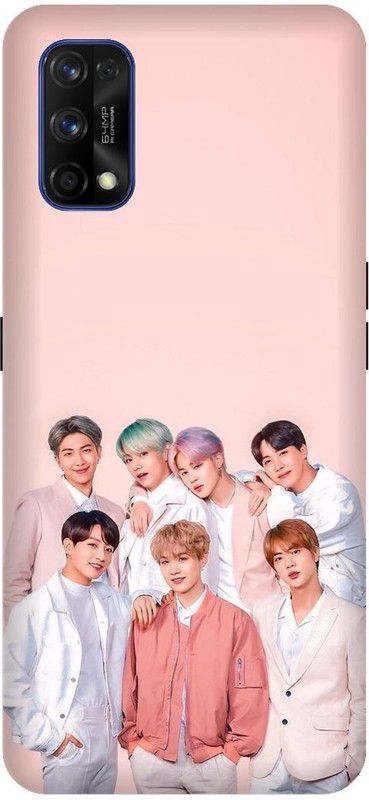 3D U PRINT Back Cover for Realme 7 Pro,RMX2170, BTS, bts, BTS army, BTS Love, bts singers, korean male, korean,  (Orange, Waterproof)