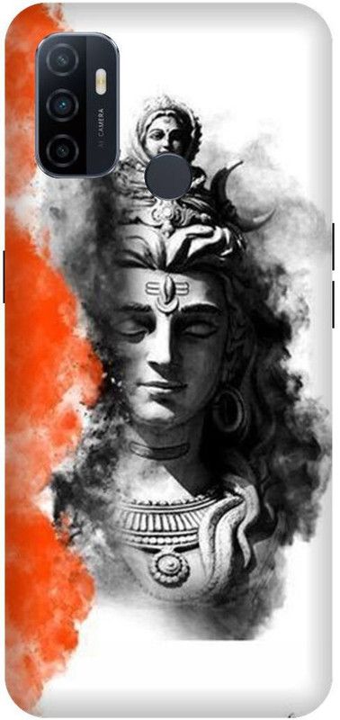 PHONE WALEY.COM Back Cover for OPPO A53 (4G) , CPH2127 ,shiv ,Shiv ji,mahadevji,Printed back cover  (White, Hard Case, Pack of: 1)