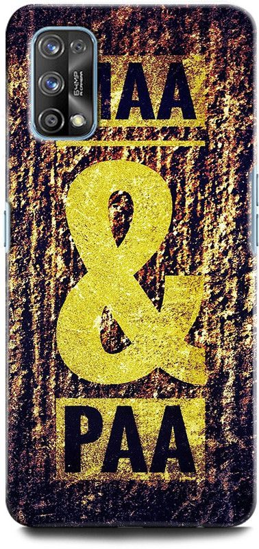 ORBIQE Back Cover for Realme 7 Pro RMX2170 MAA PAA, LOVE YOU MAA, LOVE YOU BABA, FAMILY LOVE  (Multicolor, Hard Case, Pack of: 1)