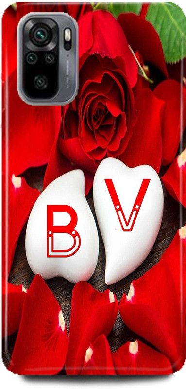 MP ARIES MOBILE COVER Back Cover for REDMI Note 10S, B LOVES V NAME,B NAME, V LETTER, ALPHABET,B LOVE V NAME  (Multicolor, Hard Case, Pack of: 1)
