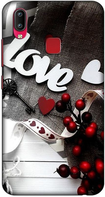 CROKIAN Back Cover for Vivo Y95 heart love Back Cover  (Multicolor, Hard Case, Pack of: 1)