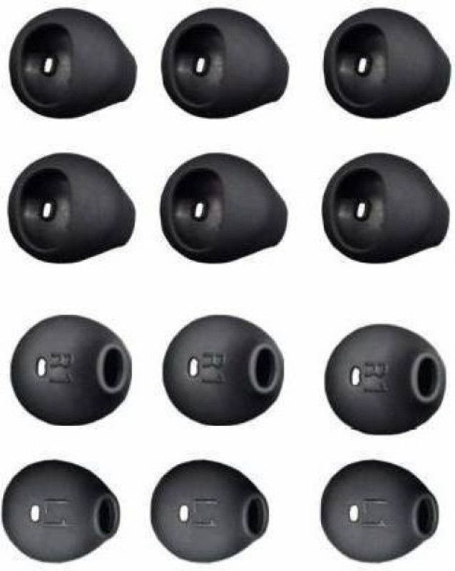 THE DARK NIGHT Somapa 12 Pcs (6 Pair) Earbuds cover Anti-Slip Silicone... In The Ear Headphone Cushion  (Pack of 1, Multicolor)