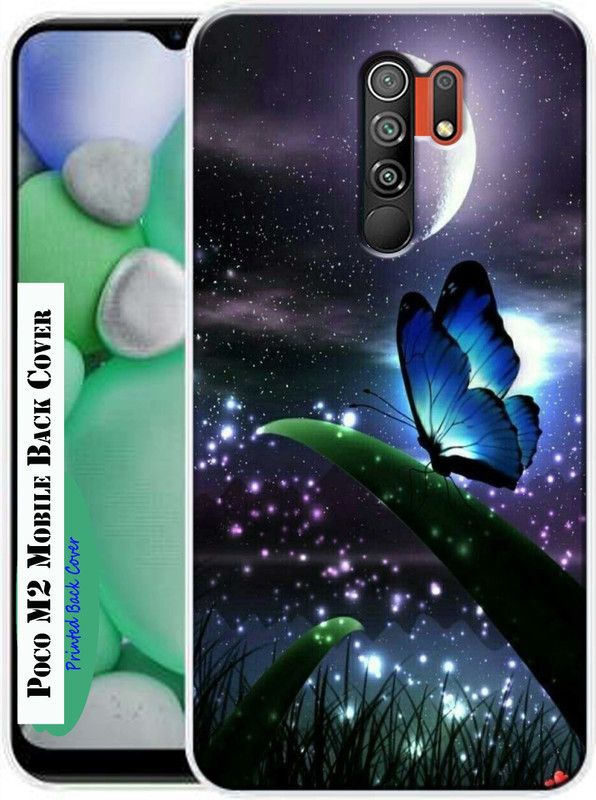 LUCASTENN Back Cover for Poco M2  (Multicolor, Dual Protection, Silicon, Pack of: 1)