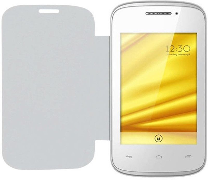 Iway Flip Cover for Lava Iris 352e  (White, Pack of: 1)