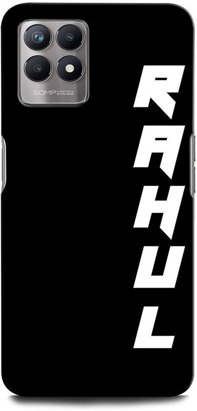 ORBIQE Back Cover for Realme 8i  (Black, White, Pack of: 1)
